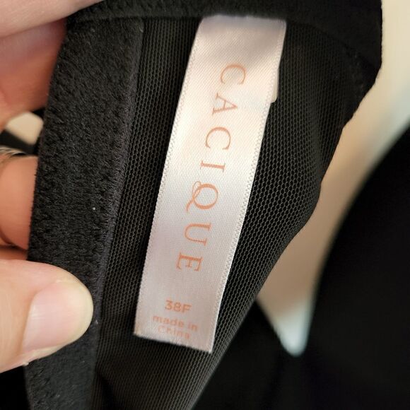CACIQUE Lane Bryant Black Bra 38F - Picture 3 of 4